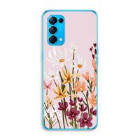 Painted wildflowers: Oppo Find X3 Lite Transparant Hoesje