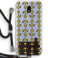 Musketon Anchor: Samsung Galaxy J3 (2017) Transparant Hoesje met koord