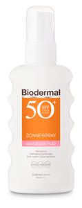 Biodermal Zonnebrand spray voor de gevoelige huid SPF 50+, ook geschikt voor kinderen