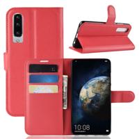 Litchi textuur horizontale Flip lederen case voor Huawei P30 met houder & kaartsleuven & portemonnee (rood)