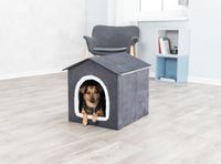 Trixie hondenmand / kattenmand huis livia grijs / wit 50x50x54 cm - thumbnail