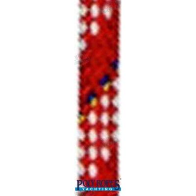 Cabos para driza POL2229912050 - RACING- 2002 5MM. ROJO/BLANCO (100 M