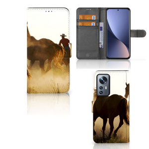 Xiaomi 12 Pro Telefoonhoesje met Pasjes Design Cowboy
