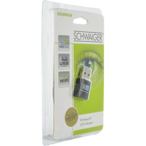 Schwaiger DTR 300 WiFi-adapter USB 2.0 300 MBit/s