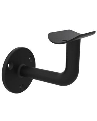 Staaltje trapleuning rechthoekig zwart 40x10mm