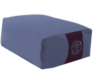 Yogi & Yogini Meditatiekussen Rechthoekig Katoen Blauw - 2e Chakra -