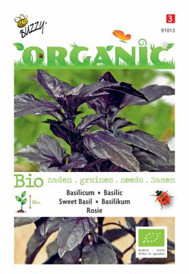Organic Basilicum Rosie (Skal 14725) Tuinplus - Buzzy