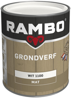 rambo grondverf hout buiten dekkend 1100 wit 0.75 ltr