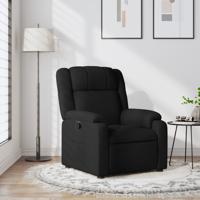 Fauteuil verstelbaar stof zwart
