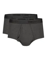 2-Pack Classic slip heren met gulp - 32320 - Heren ondergoed met sluiting - Biologisch katoen