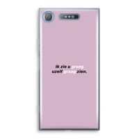 uzelf graag zien: Sony Xperia XZ1 Transparant Hoesje uzelf graag zien: Sony Xperia XZ1 Transparant Hoesje