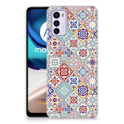 Motorola Moto G42 | TPU | Siliconen hoesje | Tiles Color Motorola Moto G42 | TPU | Siliconen hoesje | Tiles Color