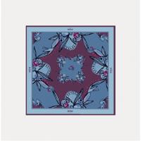 Pom Amsterdam - Blauw | Dames | Sjaal | Blauw | 40 | regular | Kamst mode