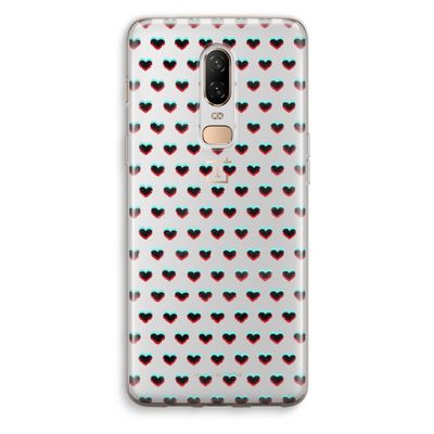Hartjes: OnePlus 6 Transparant Hoesje