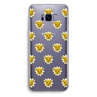Leeuwenkoppen: Samsung Galaxy S8 Plus Transparant Hoesje