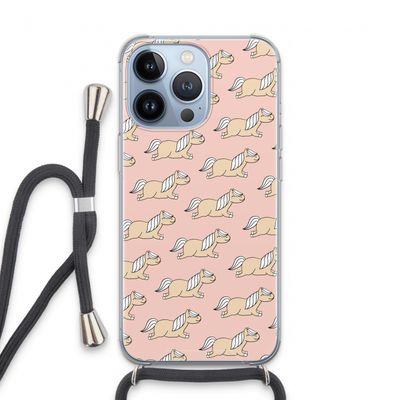 Ponys: iPhone 13 Pro Transparant Hoesje met koord