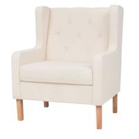Fauteuil stof crmewit