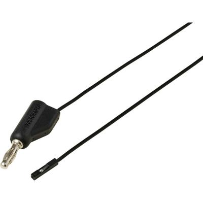 VOLTCRAFT MSL-315 schwarz Meetsnoer Stekker 4 mm Bus 0,64 mm 1 m Zwart 1 stuk(s)