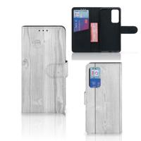 Huawei P40 | Book Style Case | White Wood