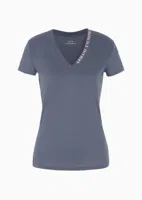 Armani Exchange T-Shirt Dames Donkerblauw - Maat XS - Kleur: Donkerblauw | Soccerfanshop