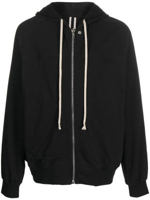 Rick Owens hoodie en coton à fermeture zippée - Noir