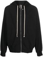 Rick Owens zip-up cotton hoodie - Noir