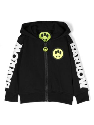 Barrow kids hoodie en coton à logo imprimé - Noir