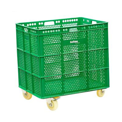 PU BASKET WITH WHEELS