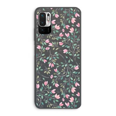 Sierlijke bloemen: Xiaomi Redmi Note 10 5G Transparant Hoesje
