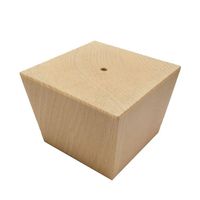 Houten trapezium meubelpoot 8 cm - thumbnail