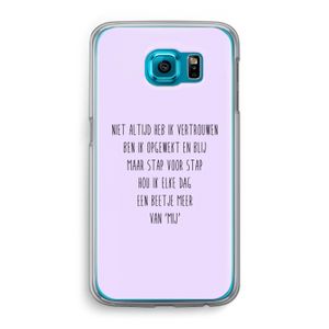 Zelfvertrouwen: Samsung Galaxy S6 Transparant Hoesje