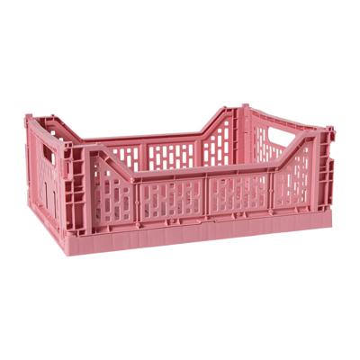 Vouwkrat groot - roze - 14.5x40x30 cm