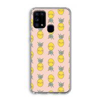 Ananas: Samsung Galaxy M31 Transparant Hoesje