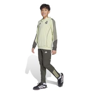 adidas Real Madrid Track Trainingspak Hooded 2025-2026 Kids Lichtgroen Grijs