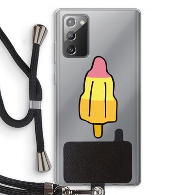 Raketijsje: Samsung Galaxy Note 20 / Note 20 5G Transparant Hoesje met koord