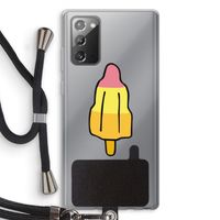 Raketijsje: Samsung Galaxy Note 20 / Note 20 5G Transparant Hoesje met koord