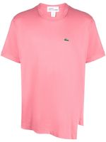 Comme Des Garçons Shirt x Lacoste t-shirt à design asymétrique - Rose - thumbnail