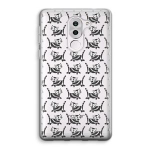 Zwarte poes: Honor 6X Transparant Hoesje