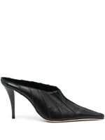 BY FAR mules Trish en cuir 100 mm - Noir