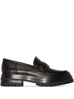 Gianvito Rossi mocassins Argo en cuir - Noir - thumbnail