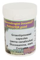 DIERENDROGIST GROENLIPMOSSEL MET GLUCOSAMINE / MSM / CURCUMA