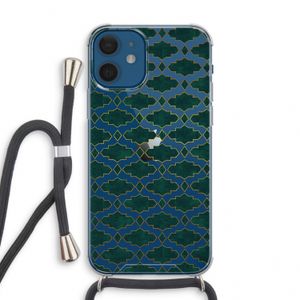 Moroccan tiles: iPhone 12 mini Transparant Hoesje met koord