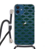 Moroccan tiles: iPhone 12 mini Transparant Hoesje met koord