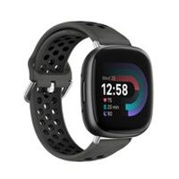 Fitbit Versa 3 & 4 / Sense 1 & 2 - Sport editie - Large - Zwart