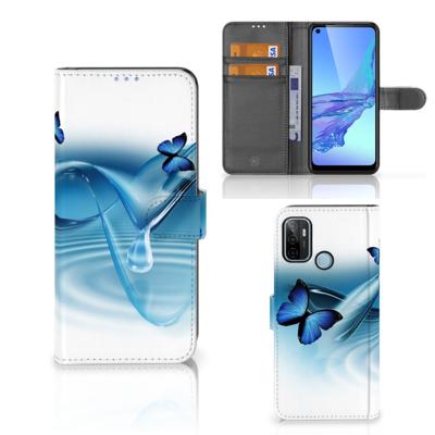 OPPO A53 | OPPO A53s | Telefoonhoesje | Met pasjeshouder | Vlinders