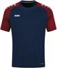 JAKO 6122D T-Shirt Performance Dames - Marine/Rood - 42