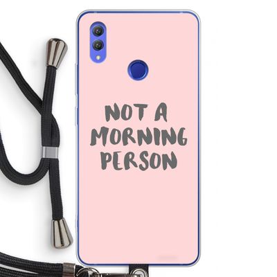 Morning person: Honor Note 10 Transparant Hoesje met koord