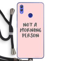 Morning person: Honor Note 10 Transparant Hoesje met koord