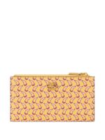 ETRO Micro Paisley-print leather wallet - Jaune