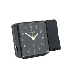 Cresta PRA310 mantel / table clocks Quartz-tafelklok Zwart Rechthoekig
